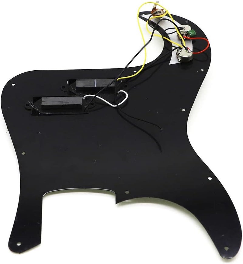 ROZILO Black Pearl Pre-wired Bass Pick Guard Loaded P Bass Pickguard for Precision P Bass - Image 2